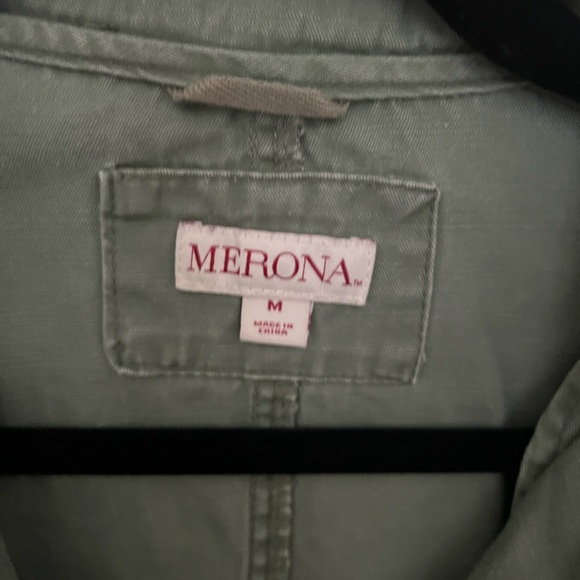 Army Green Cargo Utility Jacket by Merona — Size Medium - Picture 5 of 8